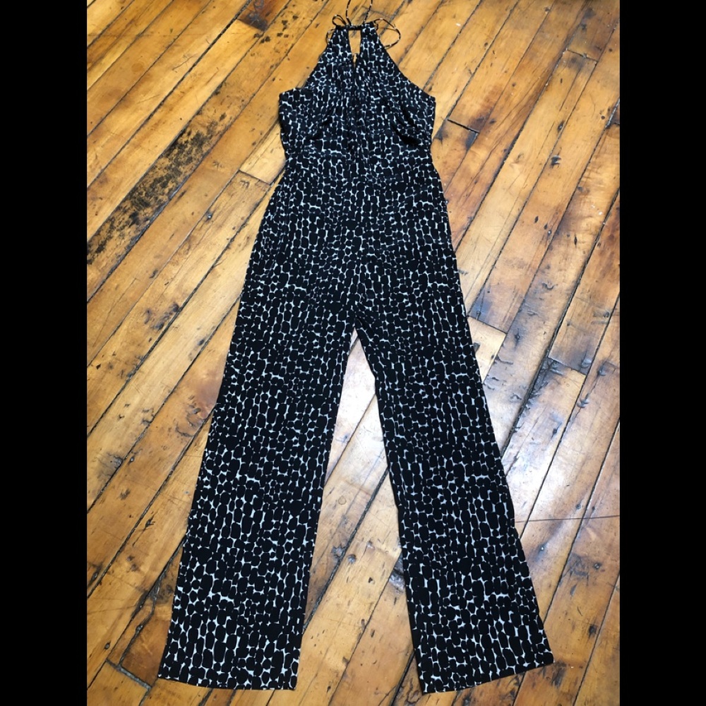 Banana Republic Black and White Jumpsuit, Size 4